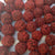 8mm Rudraksha Beads, Traditional Red