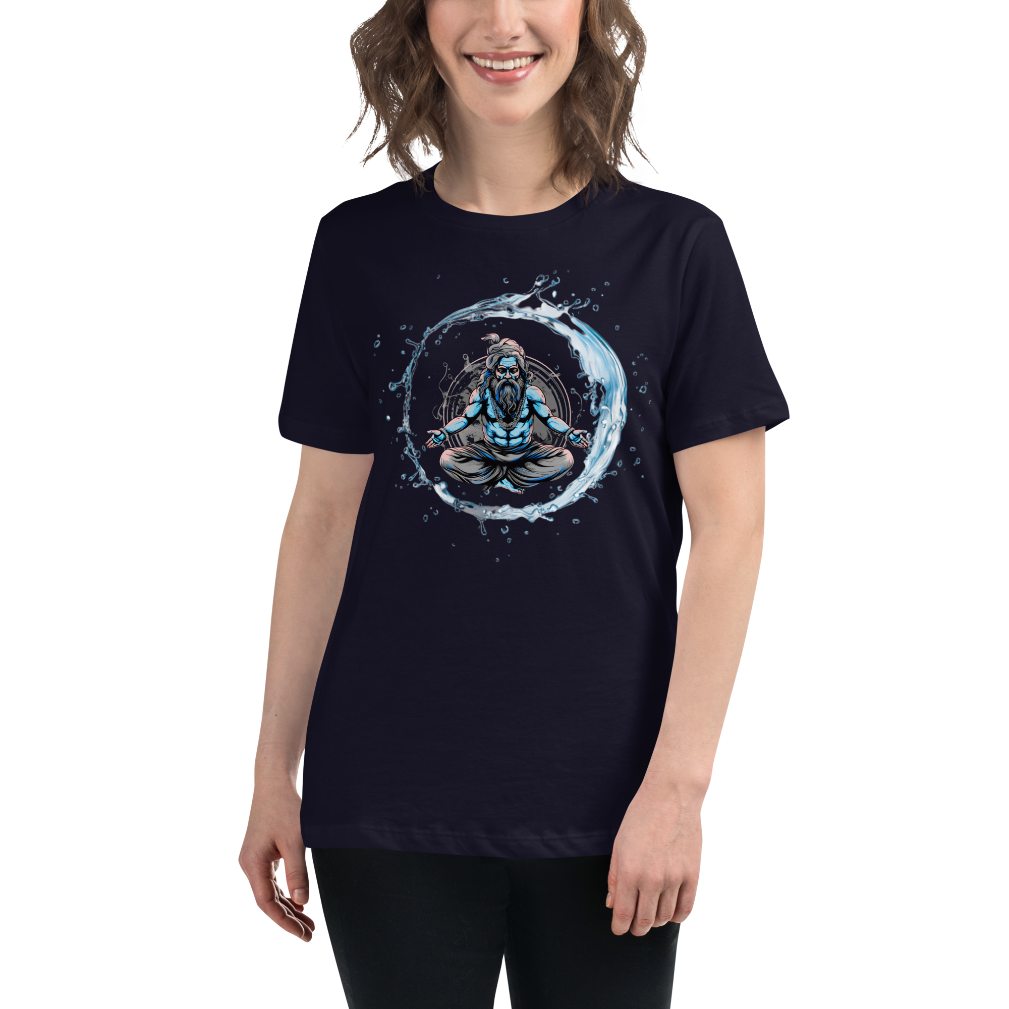 "Be like water" Women's Relaxed T-Shirt by IndiOdyssey