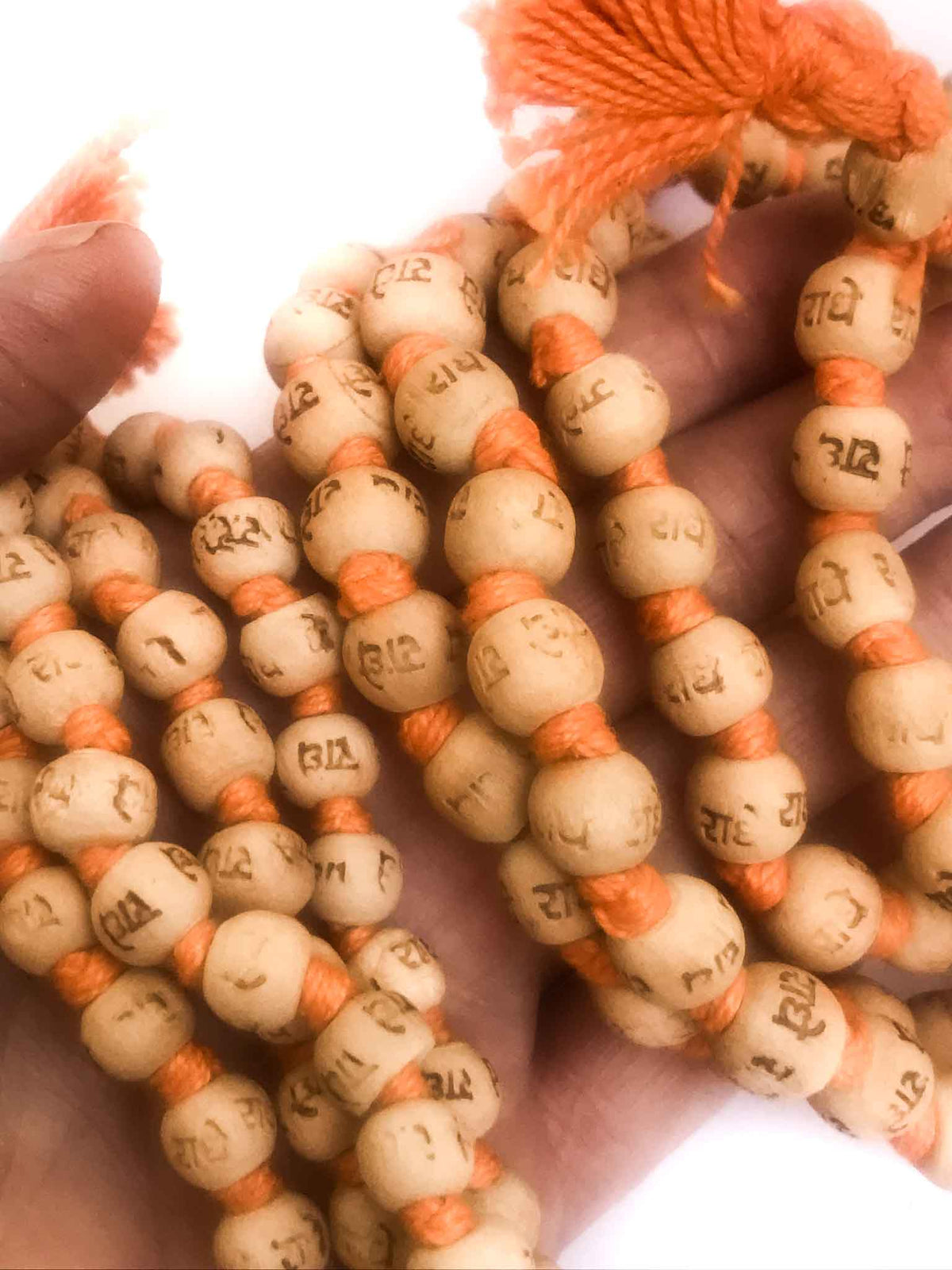 &quot;Radhe Radhe&quot; Neem 108 Japa Mala - SALE