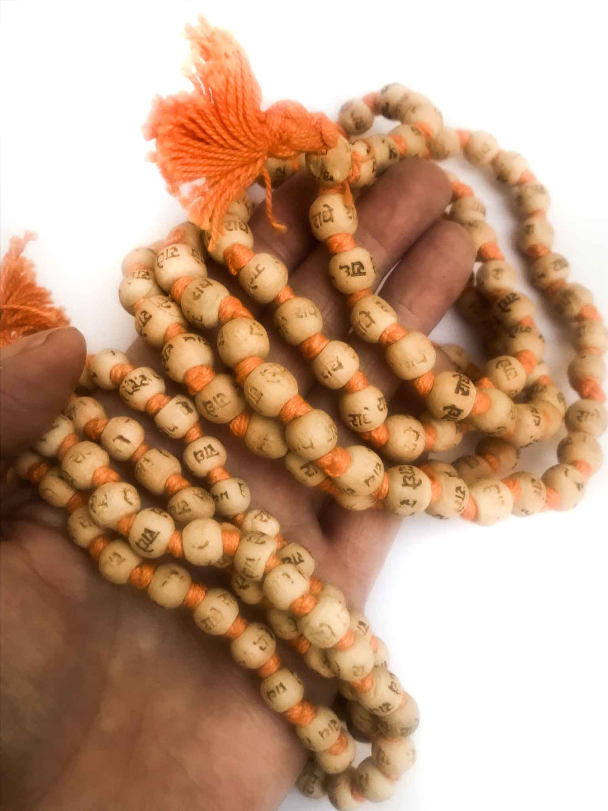 &quot;Radhe Radhe&quot; Neem 108 Japa Mala - SALE