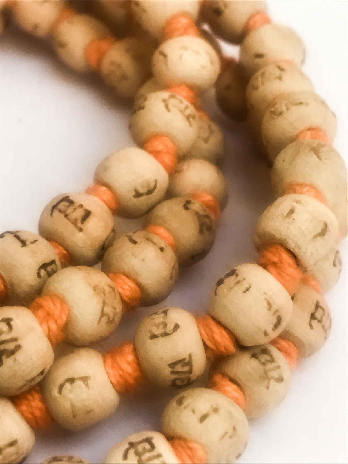&quot;Radhe Radhe&quot; Neem 108 Japa Mala - SALE