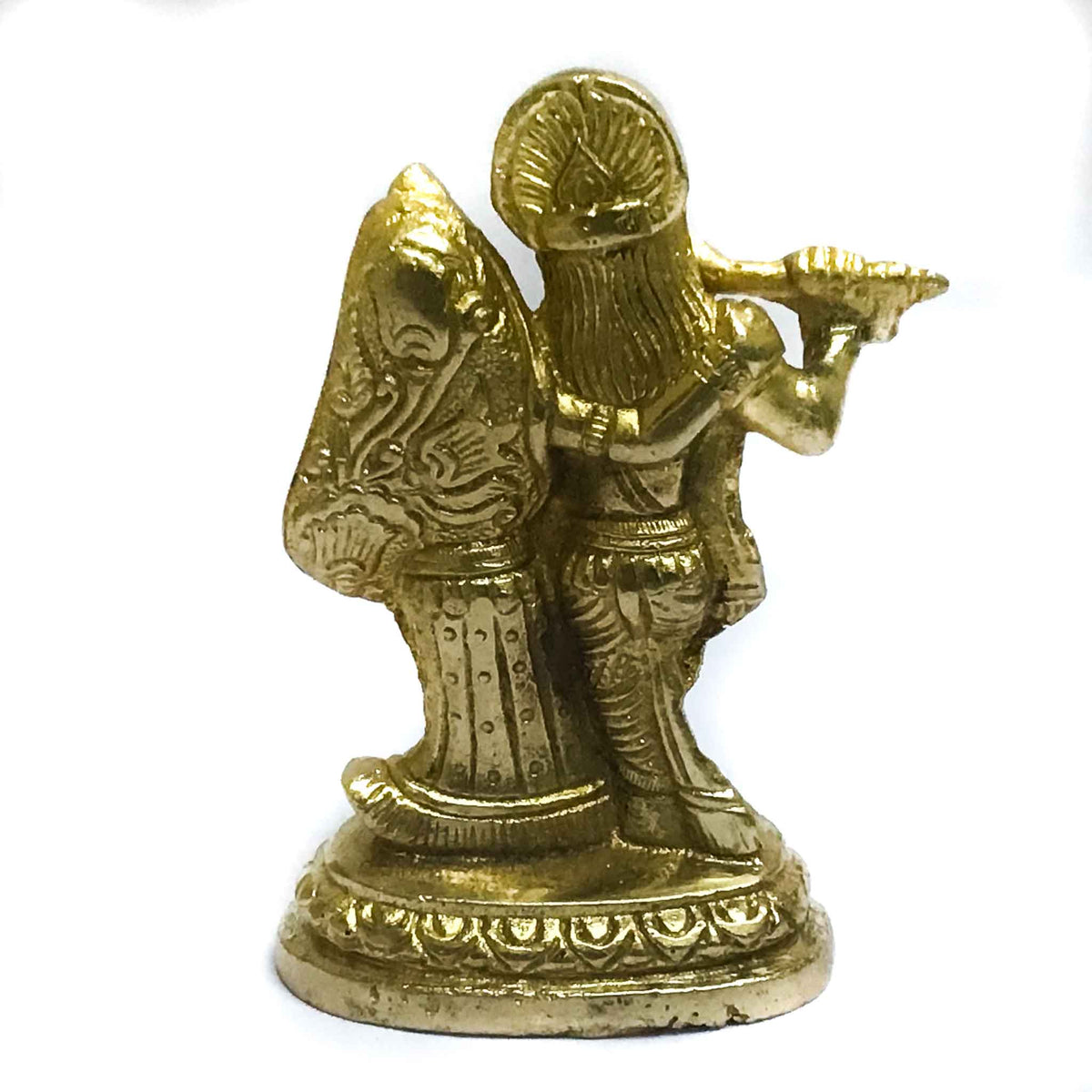 Small Brass RadhaKrishna Statue (Murti)