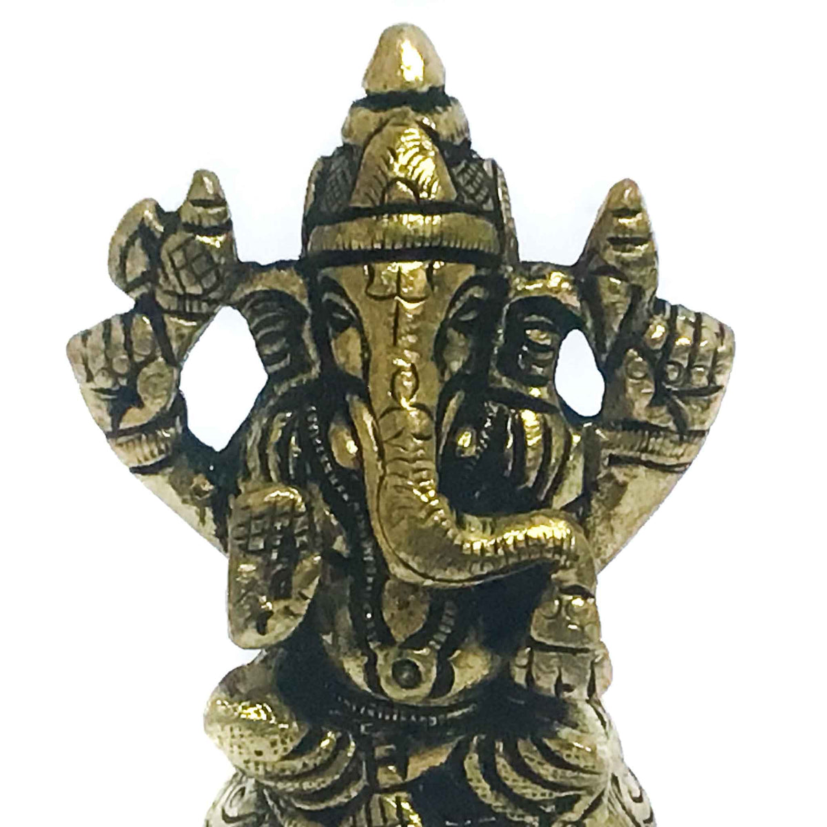Small Antique Finished Premium Brass Ganesh by IndiOdyssey