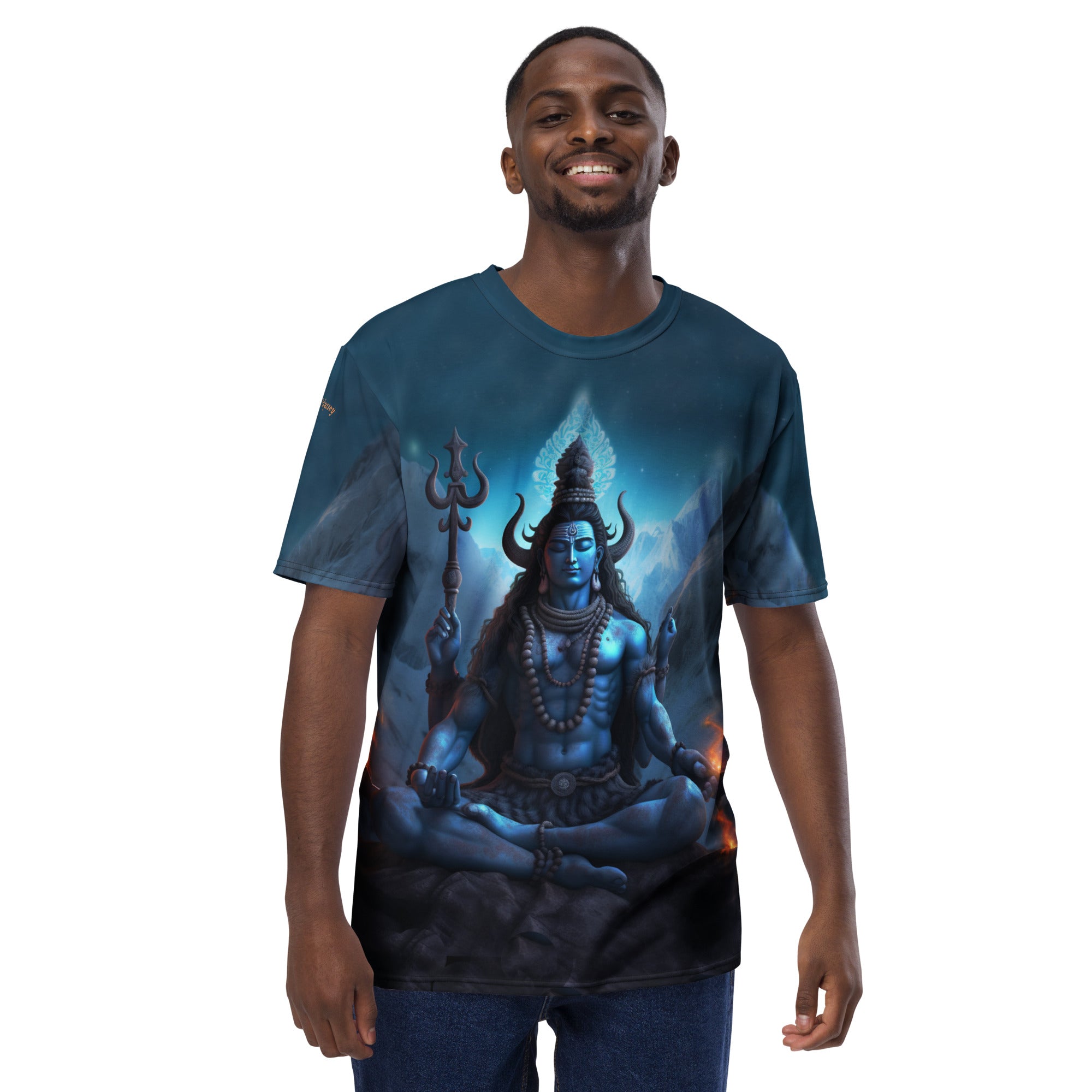 Shiva Meditating in the Mountains Men's t-shirt