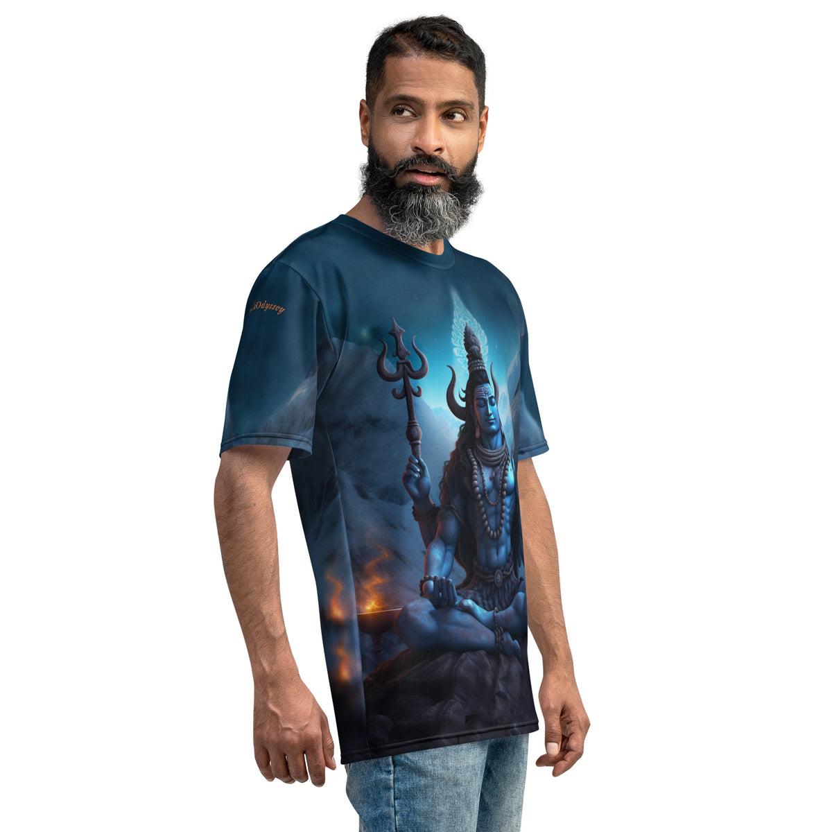 Shiva Meditating in the Mountains Men&#39;s t-shirt