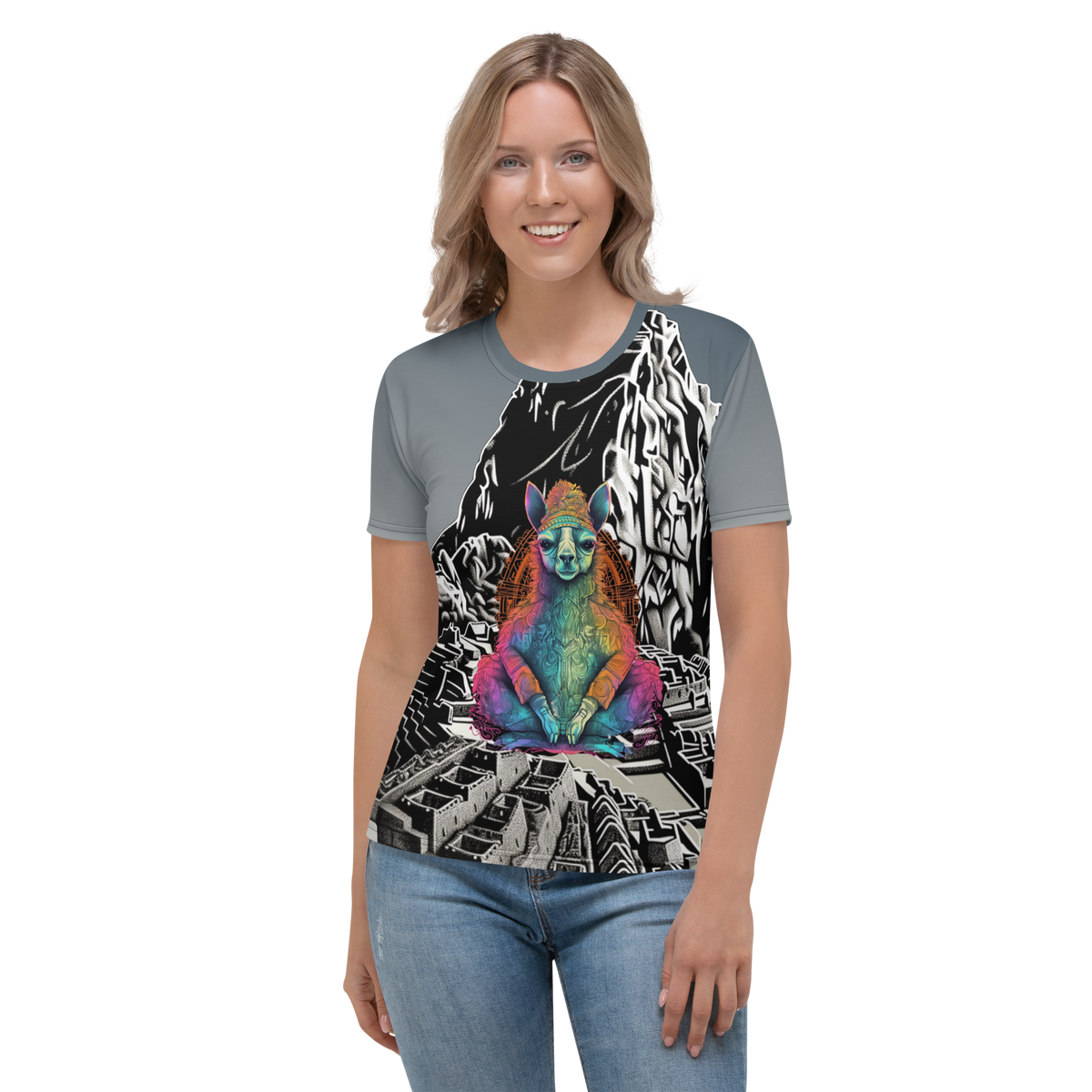 Meditating Alpaca at Machu Picchu Women&#39;s T-shirt