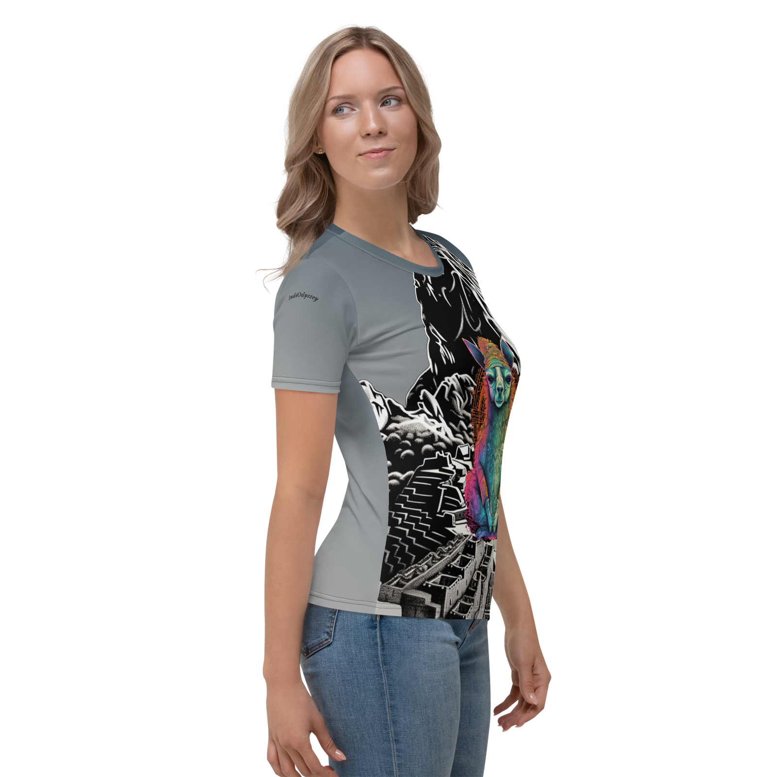 Meditating Alpaca at Machu Picchu Women's T-shirt