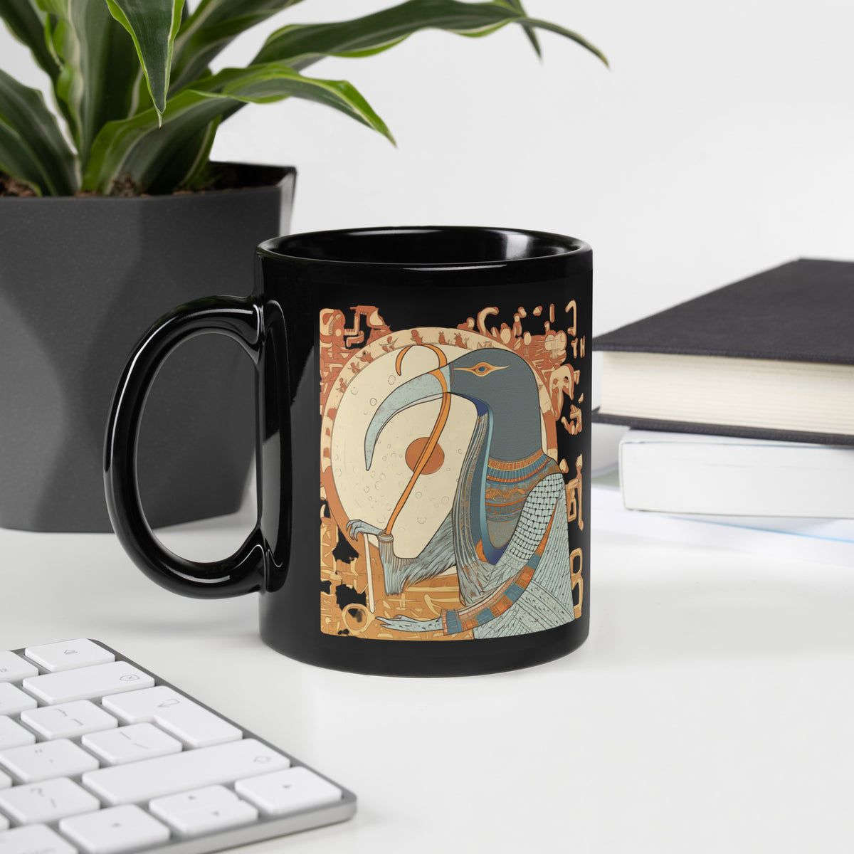 Thoth Black Glossy Mug