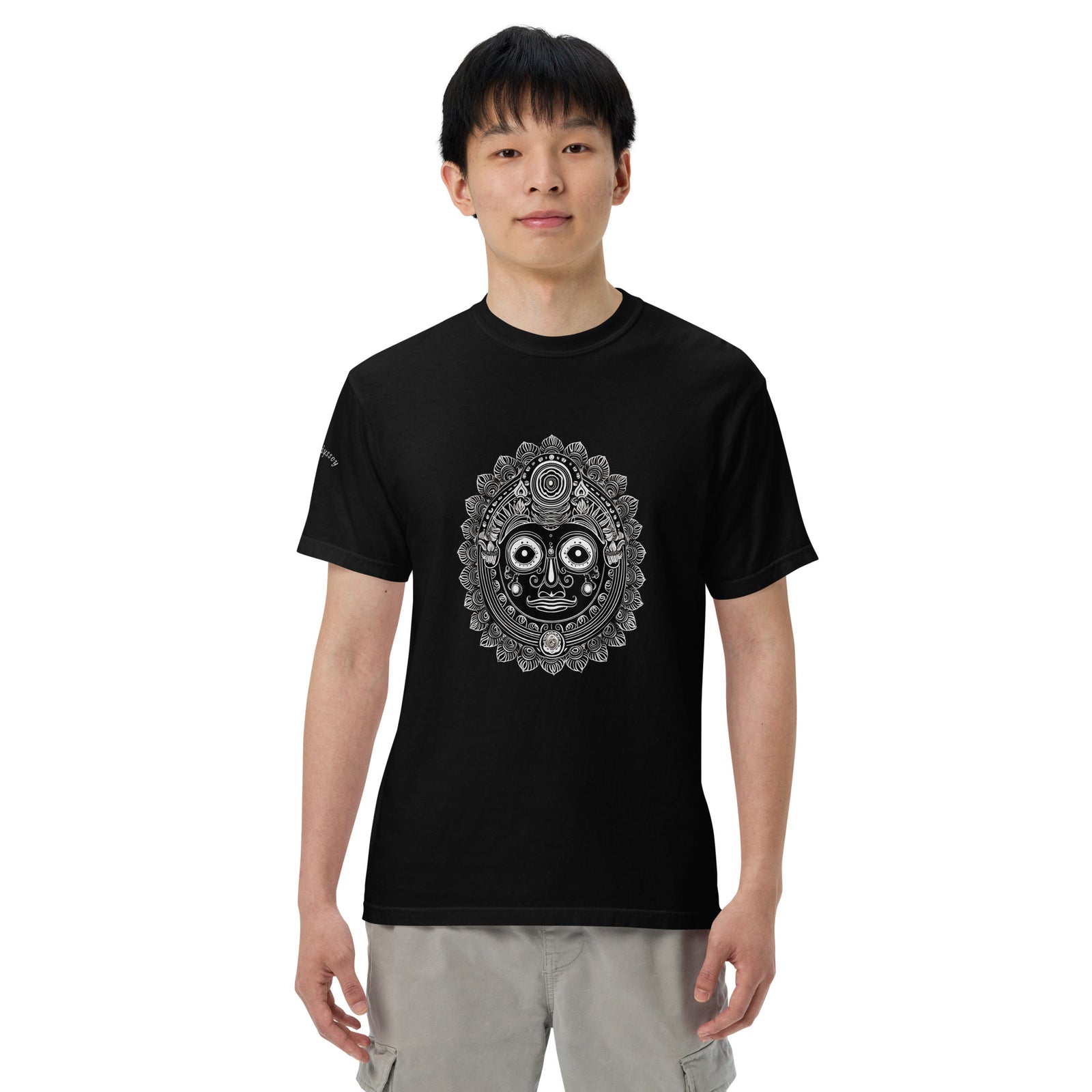 Jagannath Men’s garment-dyed heavyweight t-shirt by IndiOdyssey