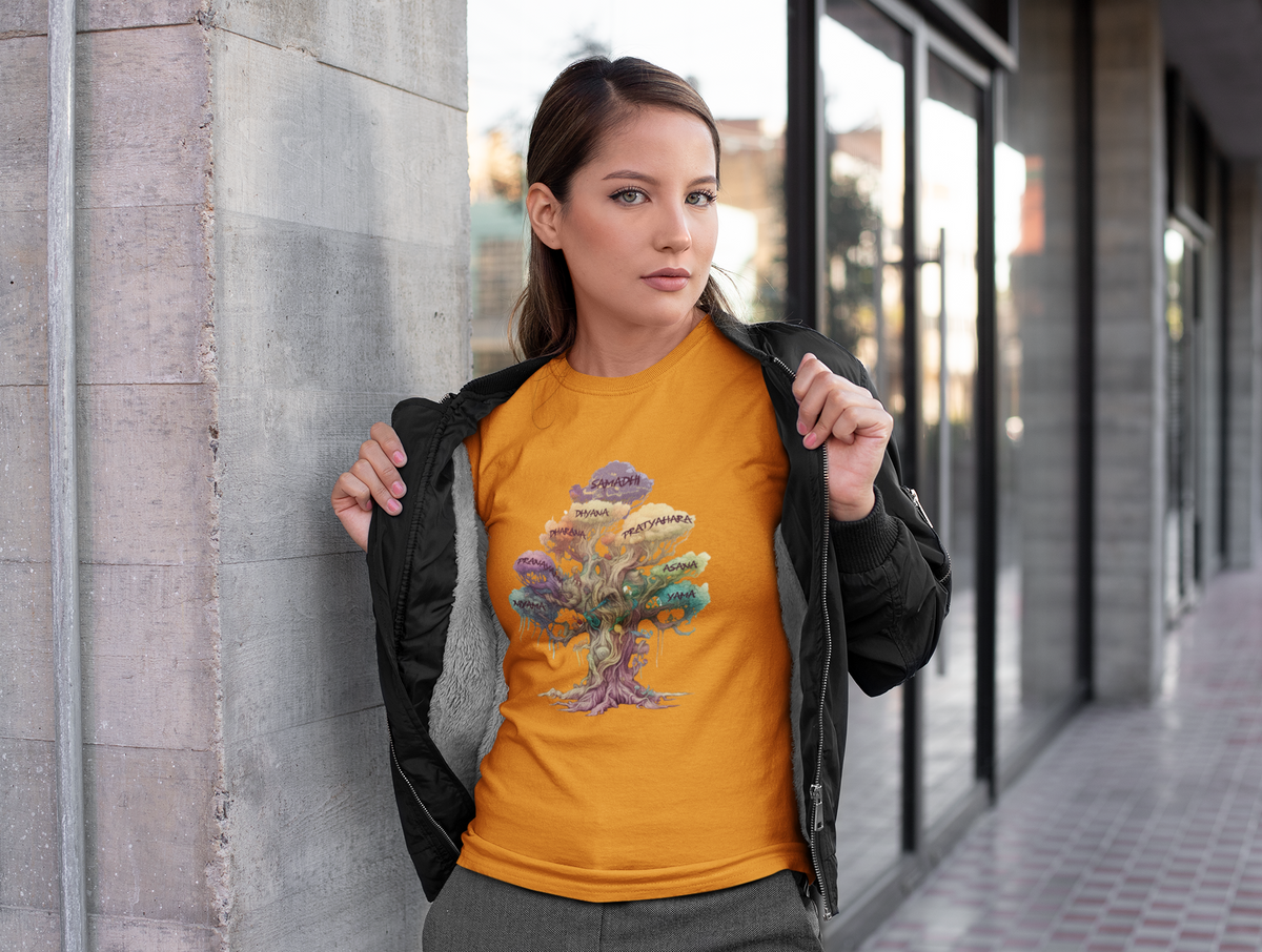 Patanjali&#39;s Eight Limbs of Yoga Women&#39;s Relaxed T-Shirt by IndiOdyssey