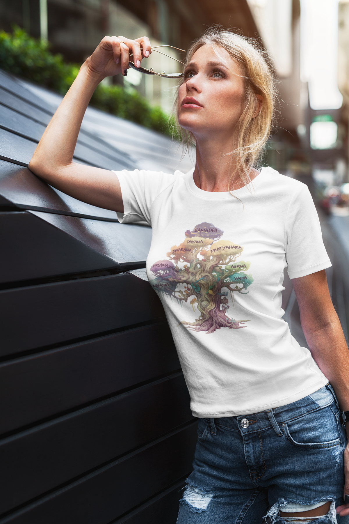 Patanjali&#39;s Eight Limbs of Yoga Women&#39;s Relaxed T-Shirt by IndiOdyssey