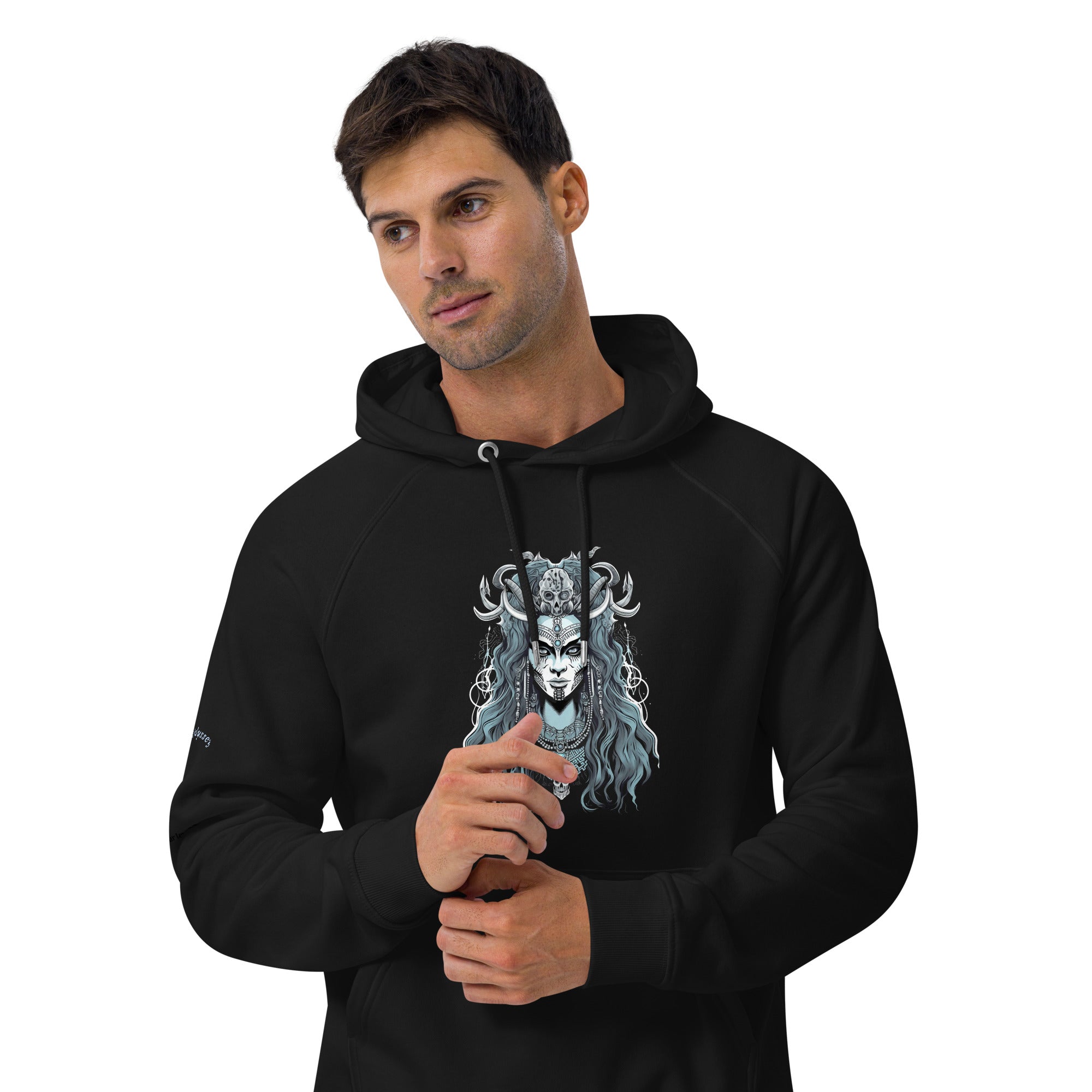 Kali Maa Unisex eco raglan hoodie