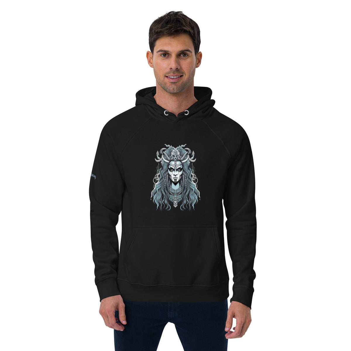 Kali Maa Unisex eco raglan hoodie