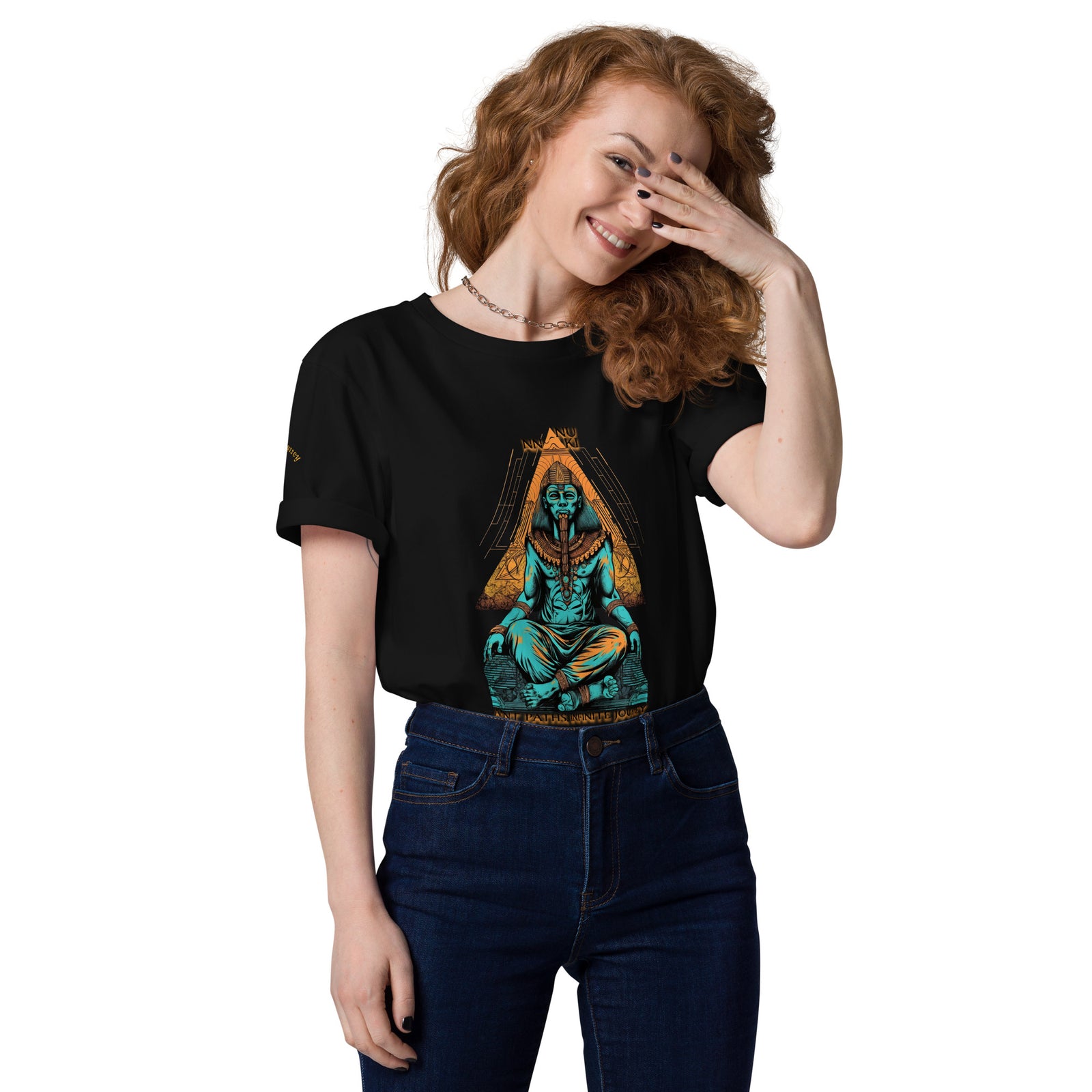 ANUNNAKI UNISEX ORGANIC COTTON T-SHIRT by IndiOdyssey