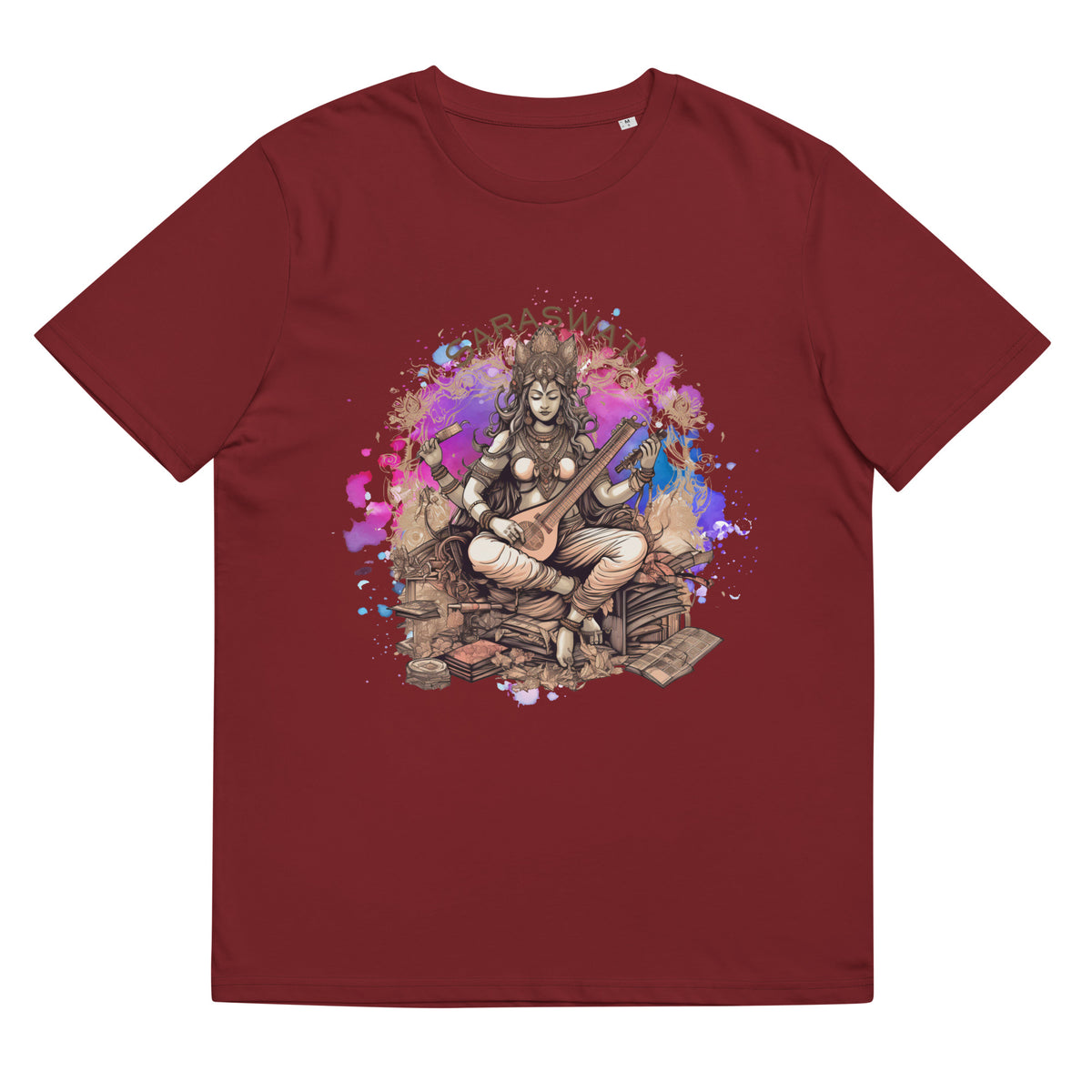 Saraswati Organic cotton t-shirt by IndiOdyssey