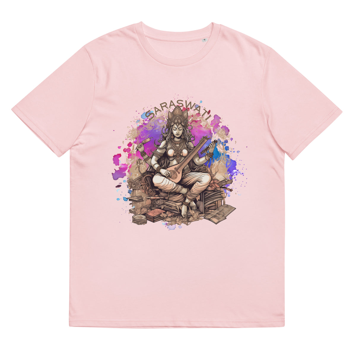 Saraswati Organic cotton t-shirt by IndiOdyssey