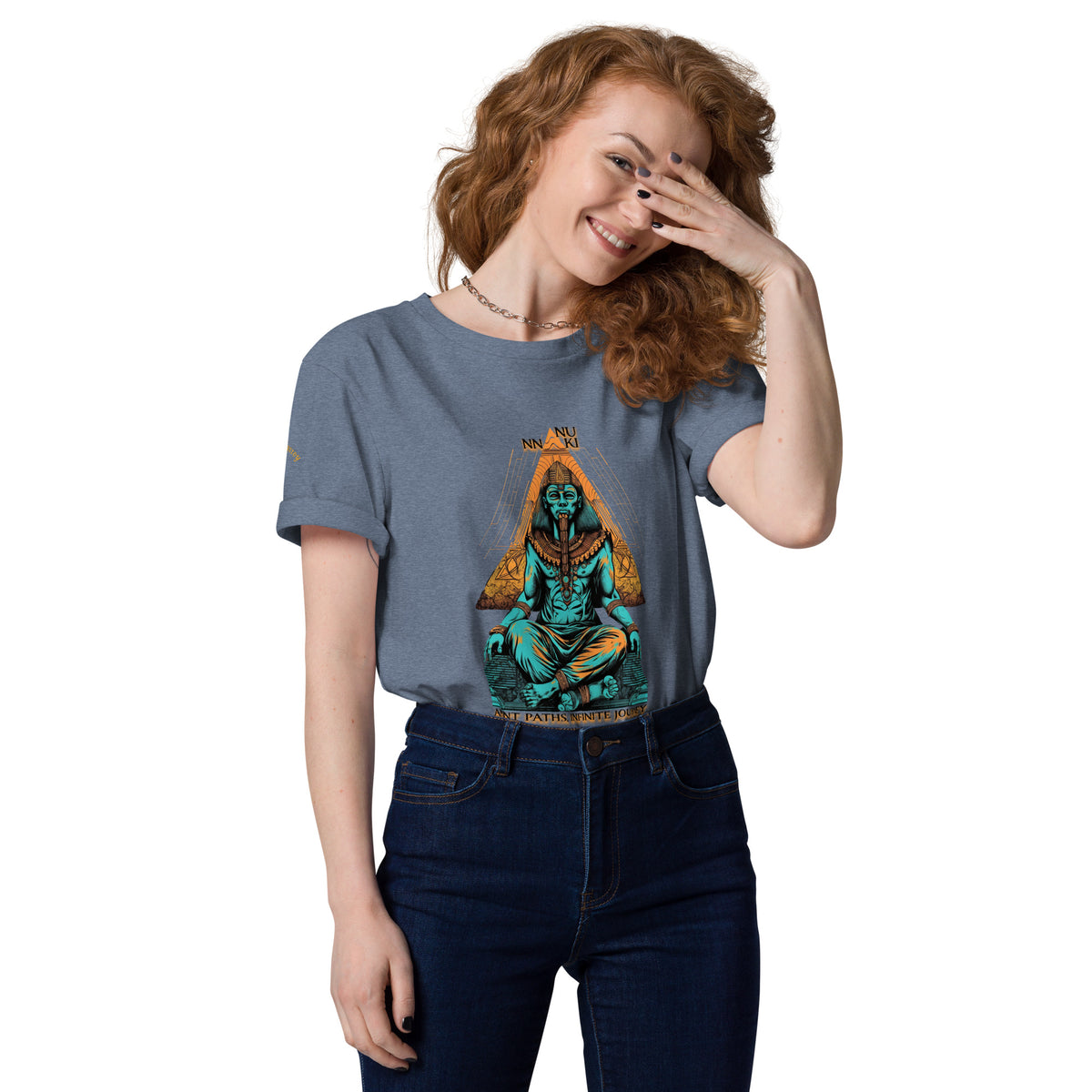 ANUNNAKI UNISEX ORGANIC COTTON T-SHIRT by IndiOdyssey