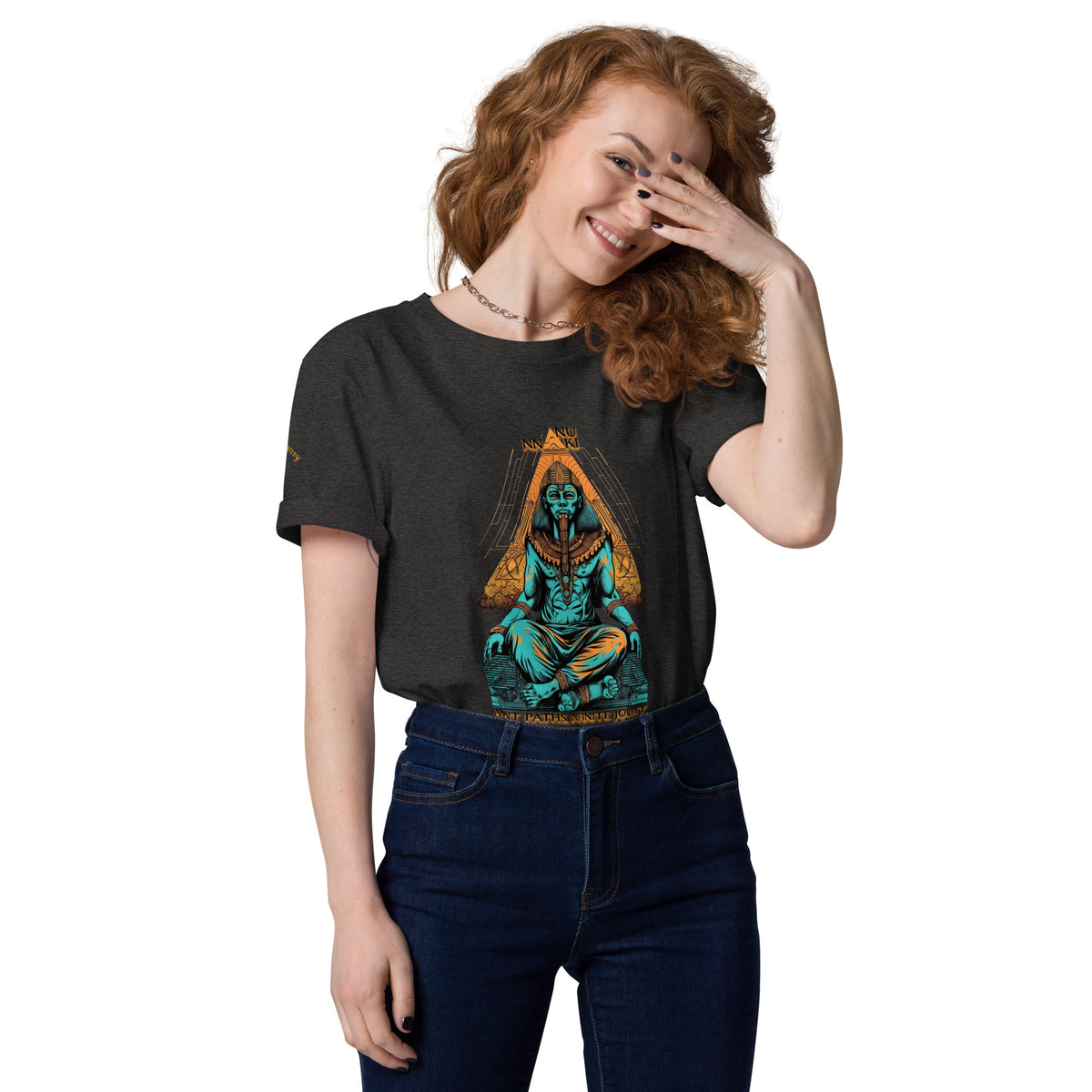 ANUNNAKI UNISEX ORGANIC COTTON T-SHIRT by IndiOdyssey