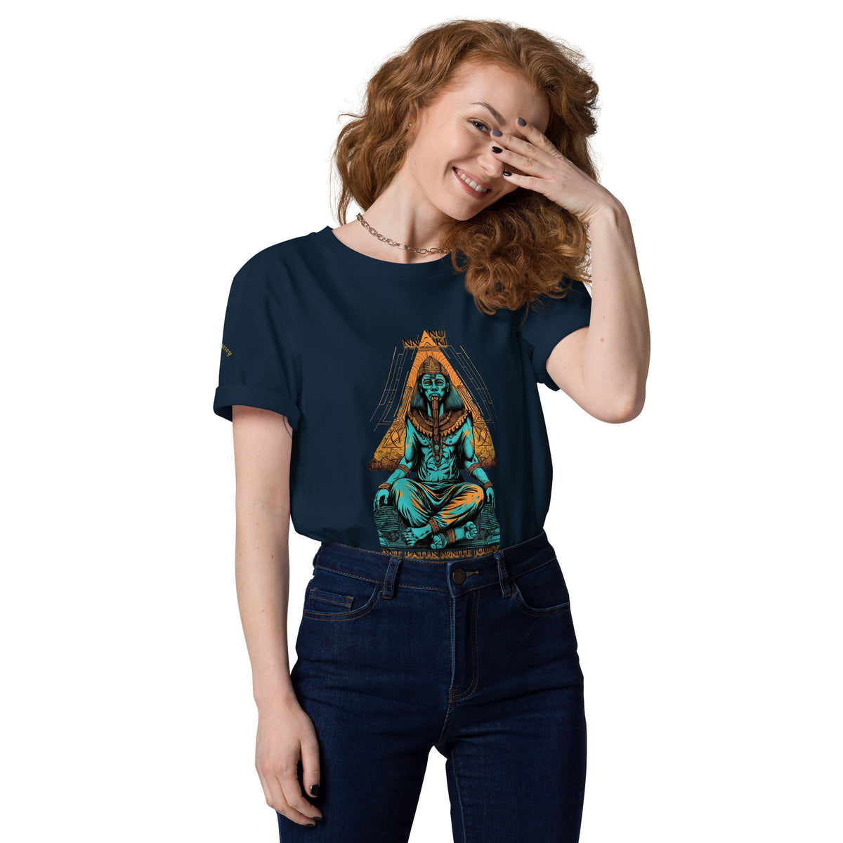 ANUNNAKI UNISEX ORGANIC COTTON T-SHIRT by IndiOdyssey
