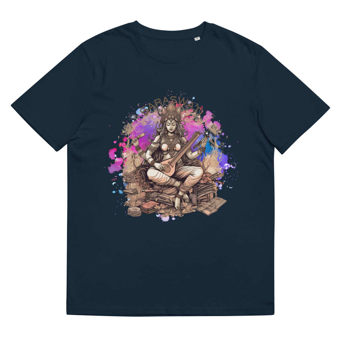 Saraswati Organic cotton t-shirt by IndiOdyssey