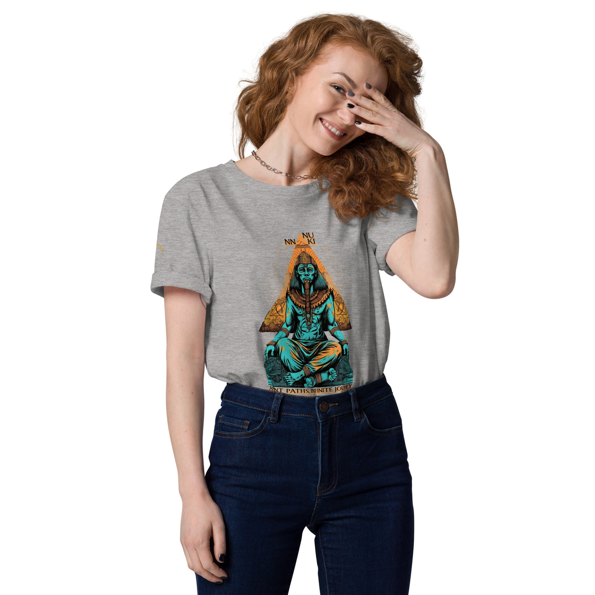 ANUNNAKI UNISEX ORGANIC COTTON T-SHIRT by IndiOdyssey