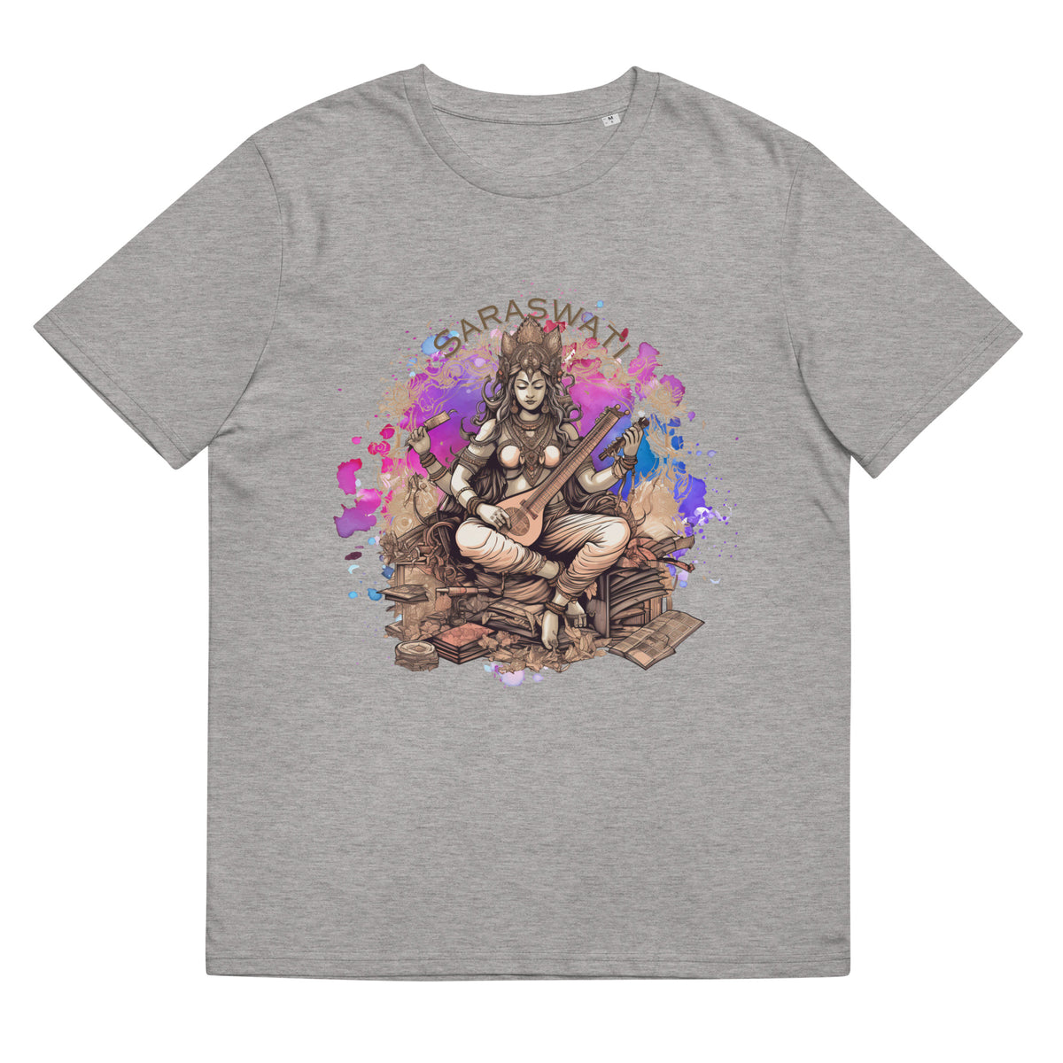 Saraswati Organic cotton t-shirt by IndiOdyssey