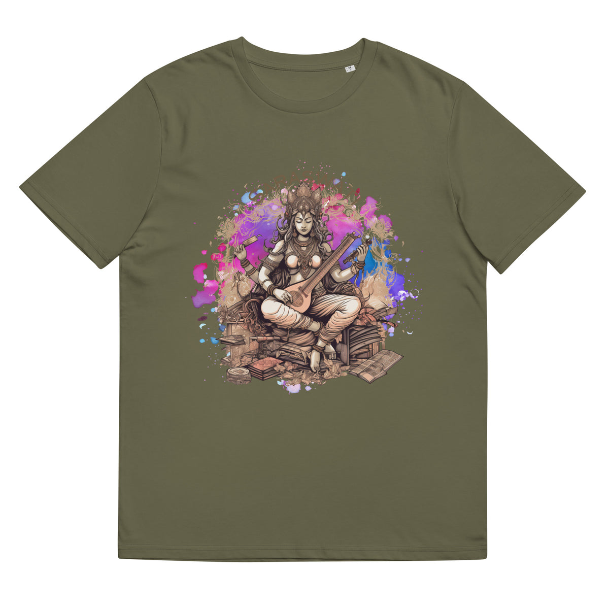 Saraswati Organic cotton t-shirt by IndiOdyssey