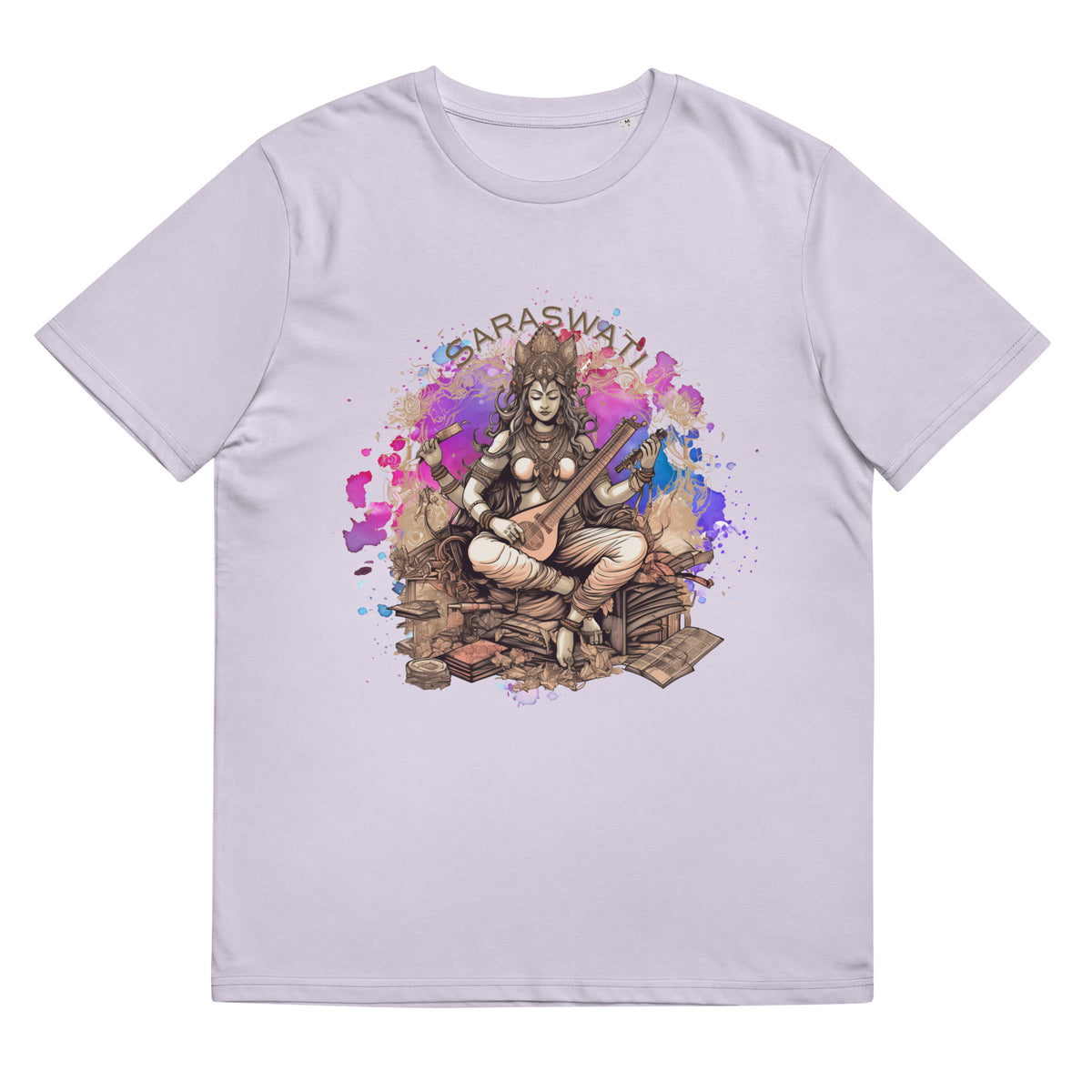 Saraswati Organic cotton t-shirt by IndiOdyssey
