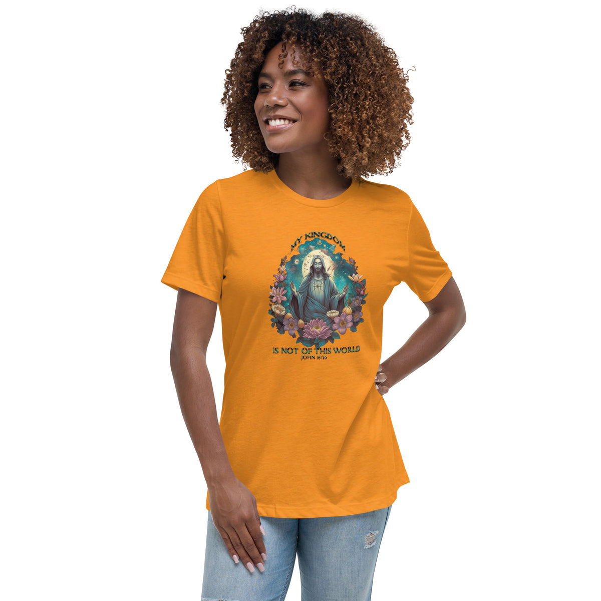 &quot;My Kingdom is not of this world,&quot; John 18:36 Women&#39;s Relaxed T-Shirt by IndiOdyssey