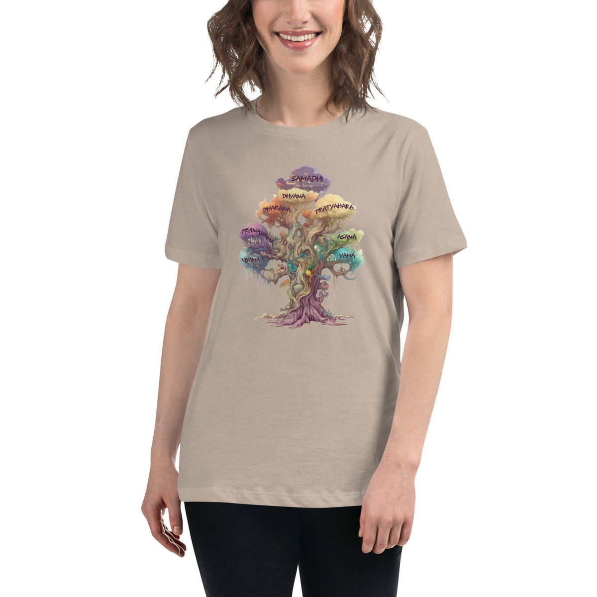 Patanjali&#39;s Eight Limbs of Yoga Women&#39;s Relaxed T-Shirt by IndiOdyssey