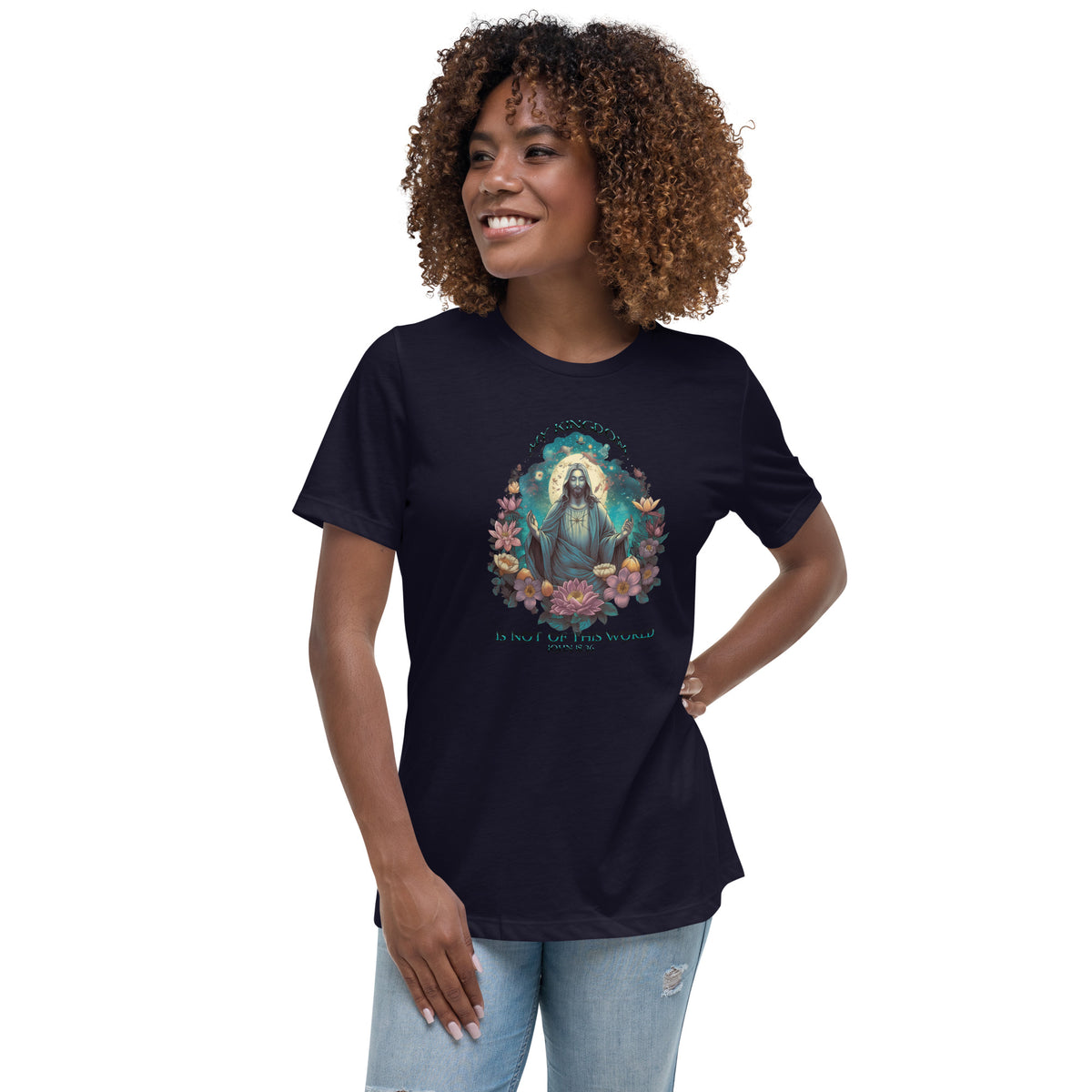 &quot;My Kingdom is not of this world,&quot; John 18:36 Women&#39;s Relaxed T-Shirt by IndiOdyssey