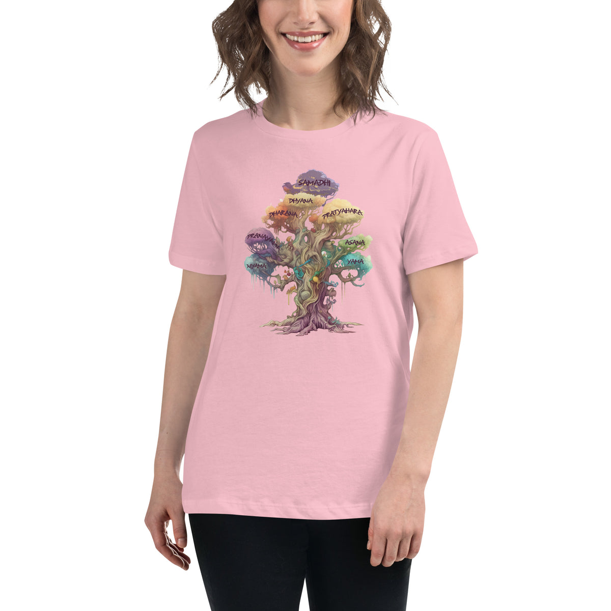 Patanjali&#39;s Eight Limbs of Yoga Women&#39;s Relaxed T-Shirt by IndiOdyssey