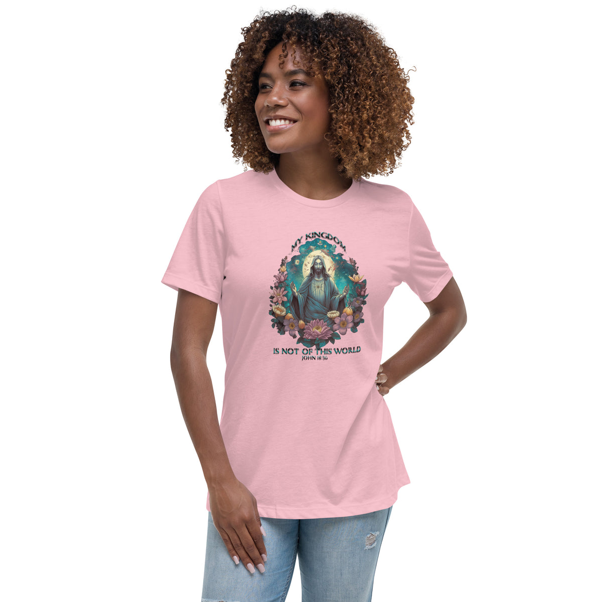 &quot;My Kingdom is not of this world,&quot; John 18:36 Women&#39;s Relaxed T-Shirt by IndiOdyssey
