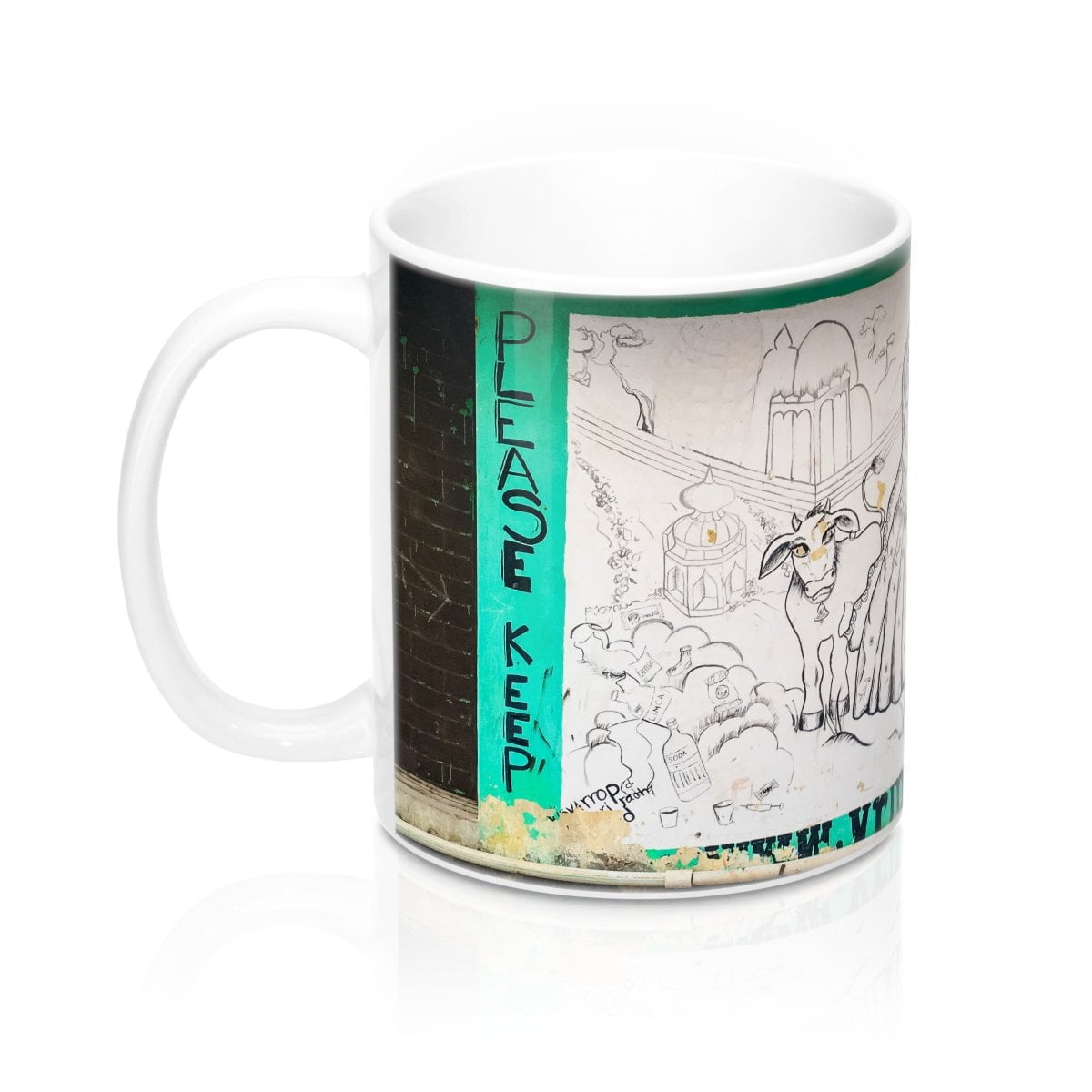 Keep Vrindavan Clean - Street Art Coffee Mug