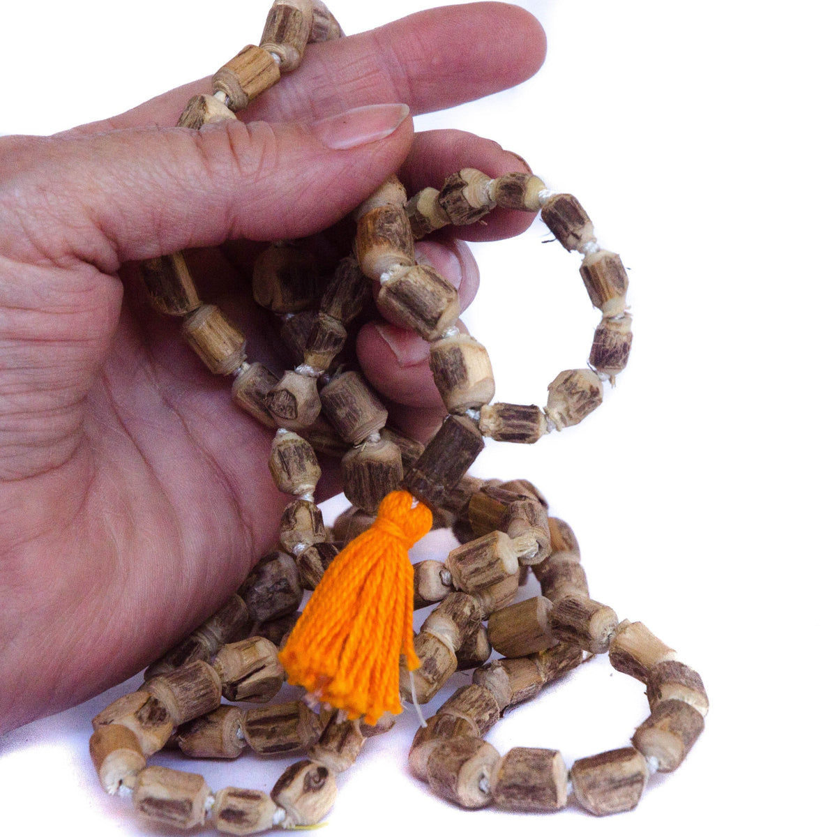 Natural Rough Tulsi 108 Japa Mala