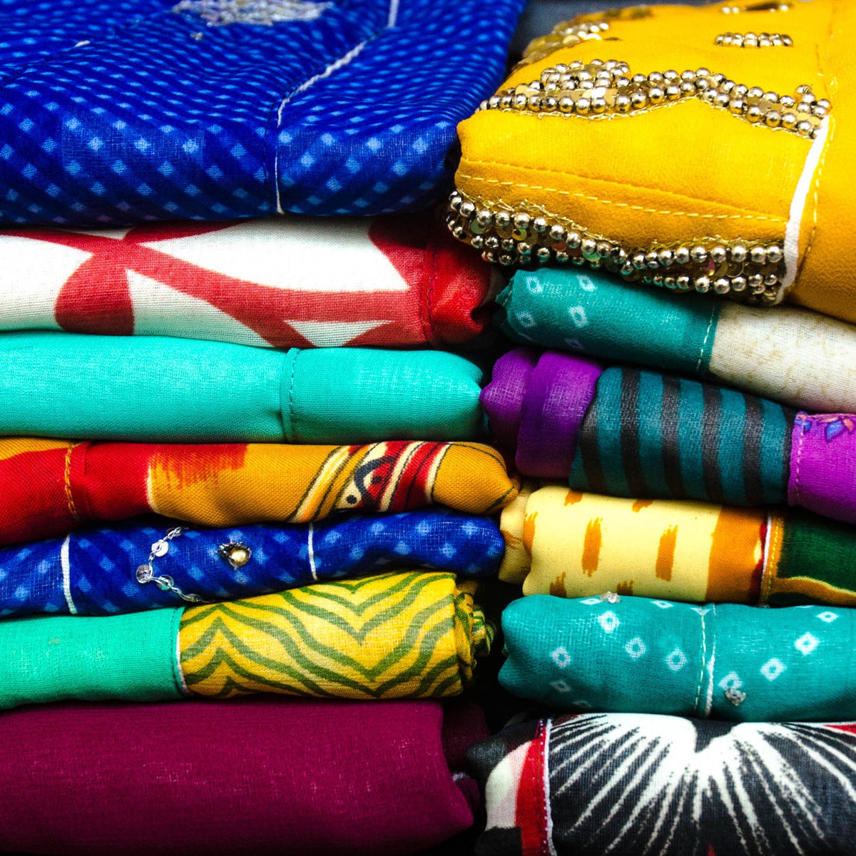 Shopping Totes from Recycled Saris 