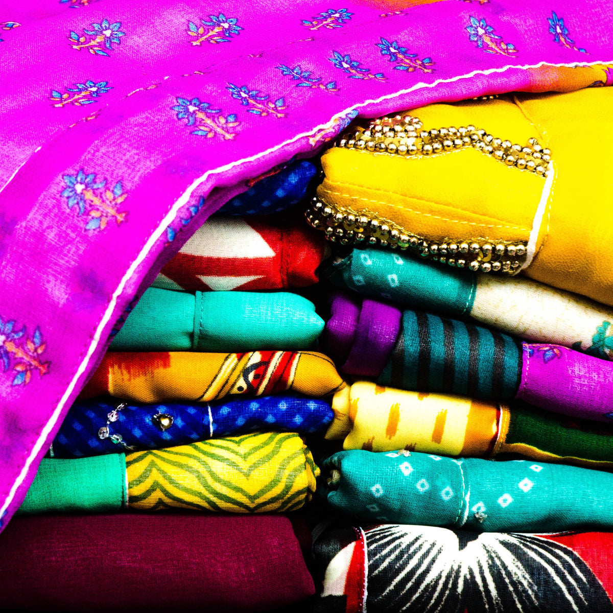 Shopping Totes from Recycled Saris 