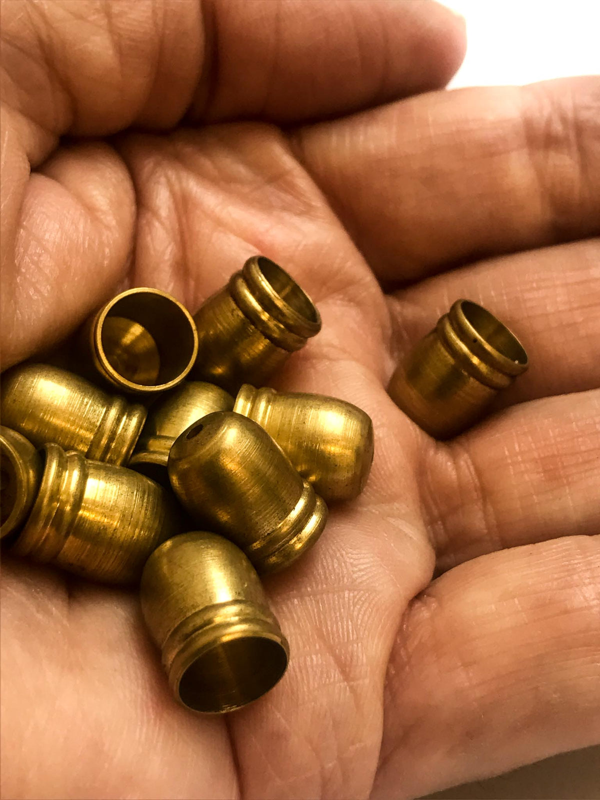 Brass Tassel Caps (10 pieces)