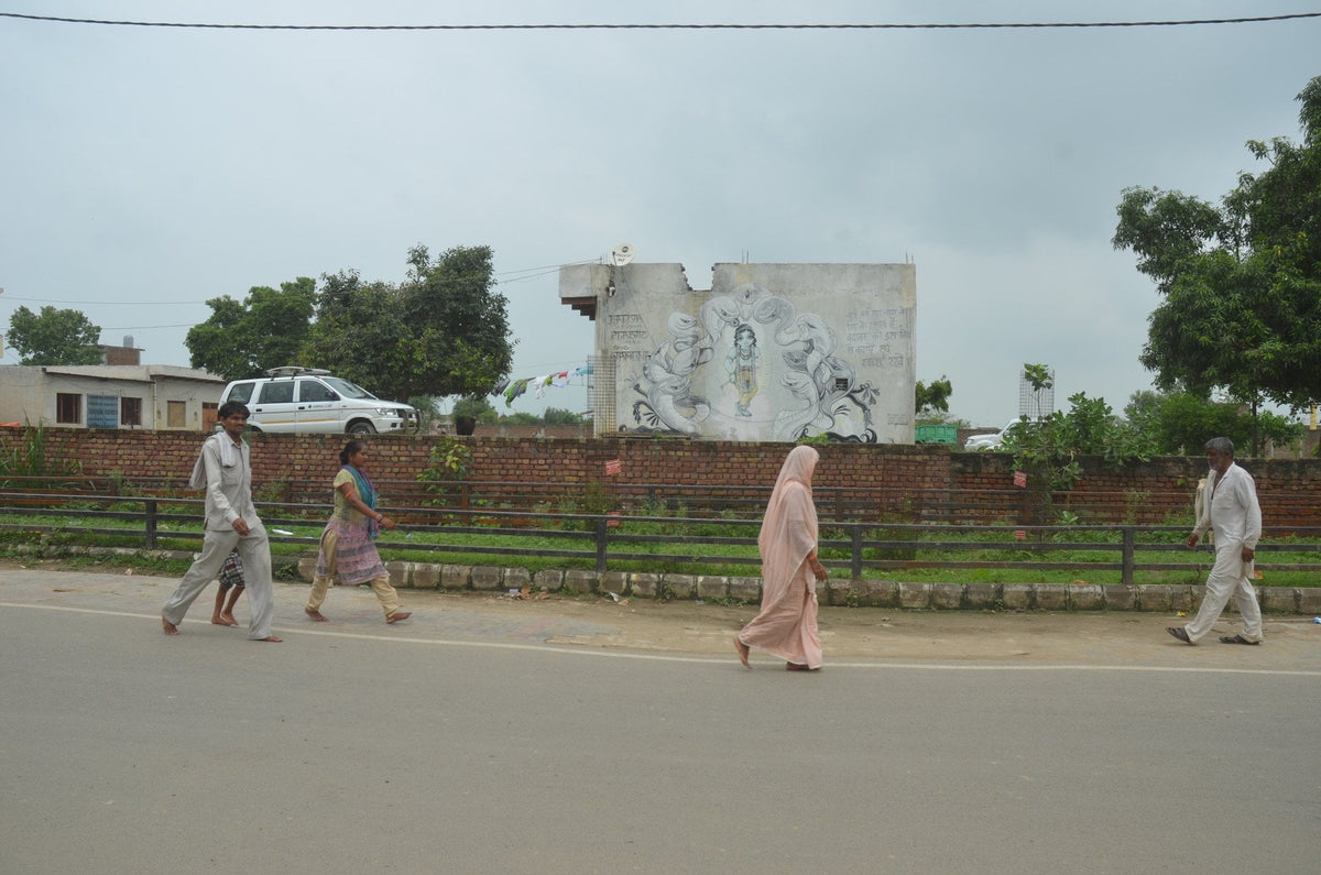 Krishna &amp; Kaliya - Vrindavan Street Art Phone Case