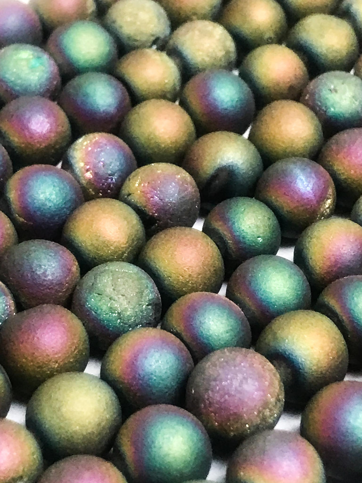 8mm Matte Druzy Agate by Indiodyssey