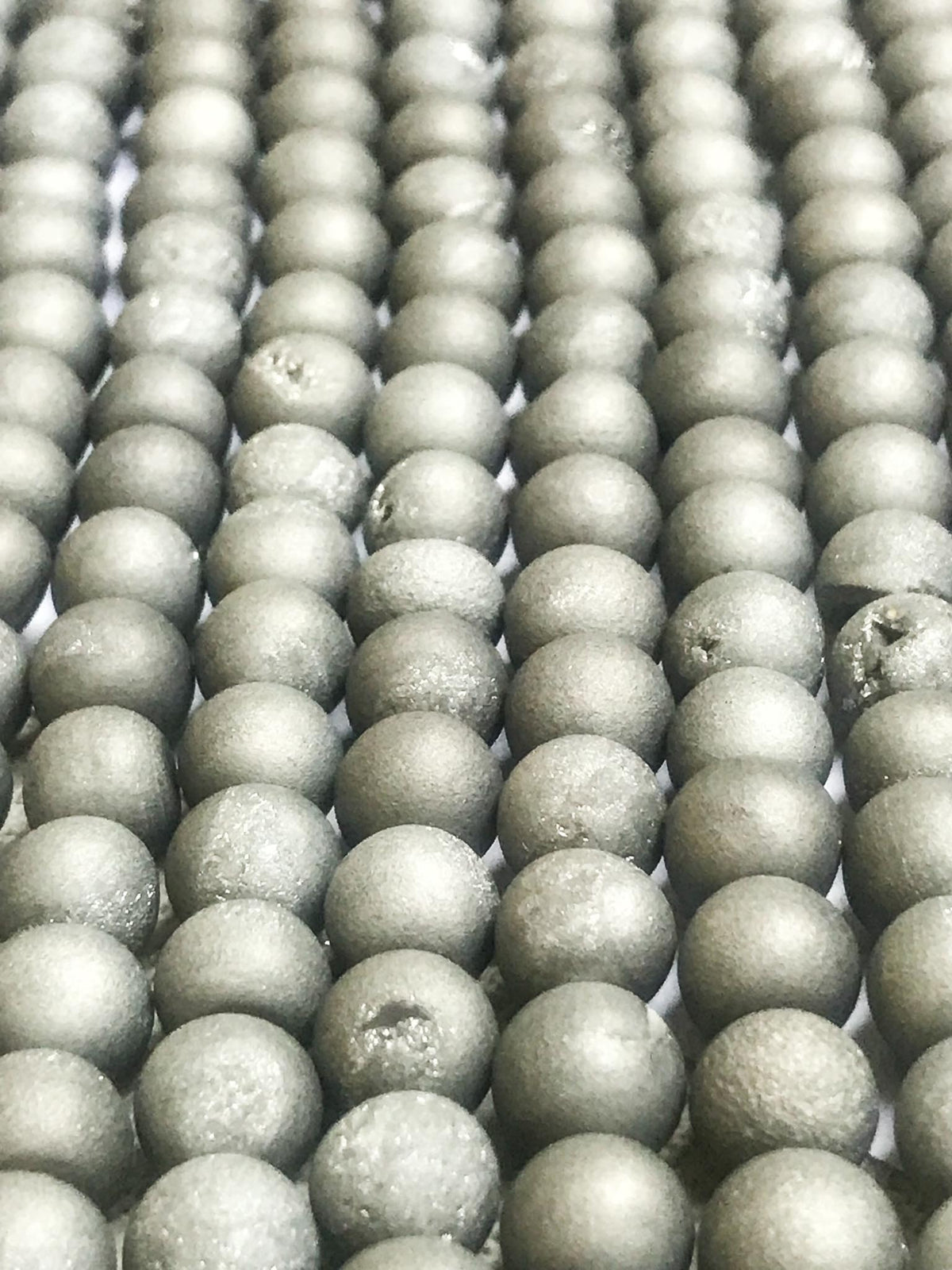 8mm Matte Druzy Agate by Indiodyssey