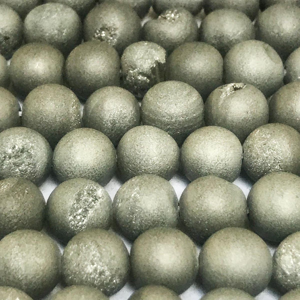 8mm Matte Druzy Agate by Indiodyssey