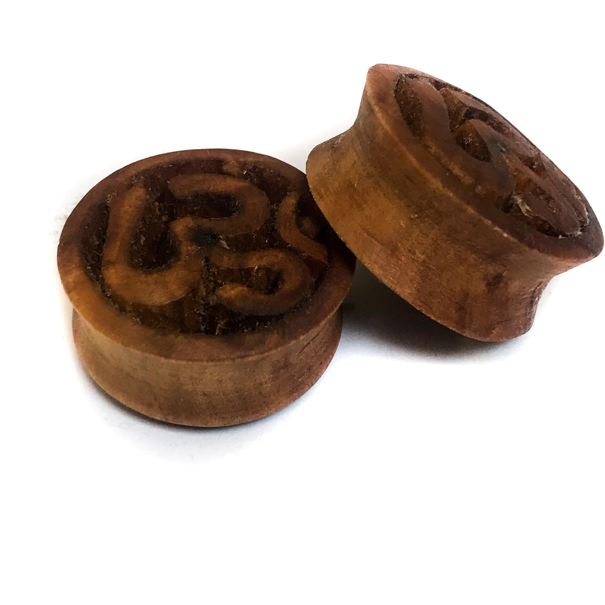 OM Sandalwood Ear Plugs (7/8 inch)