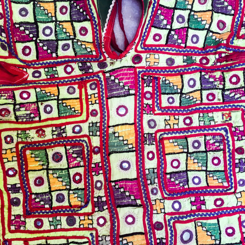 A traditional style of blouse (kanchli or choli) from the Banjara nomadic tribe of Rajasthan.
