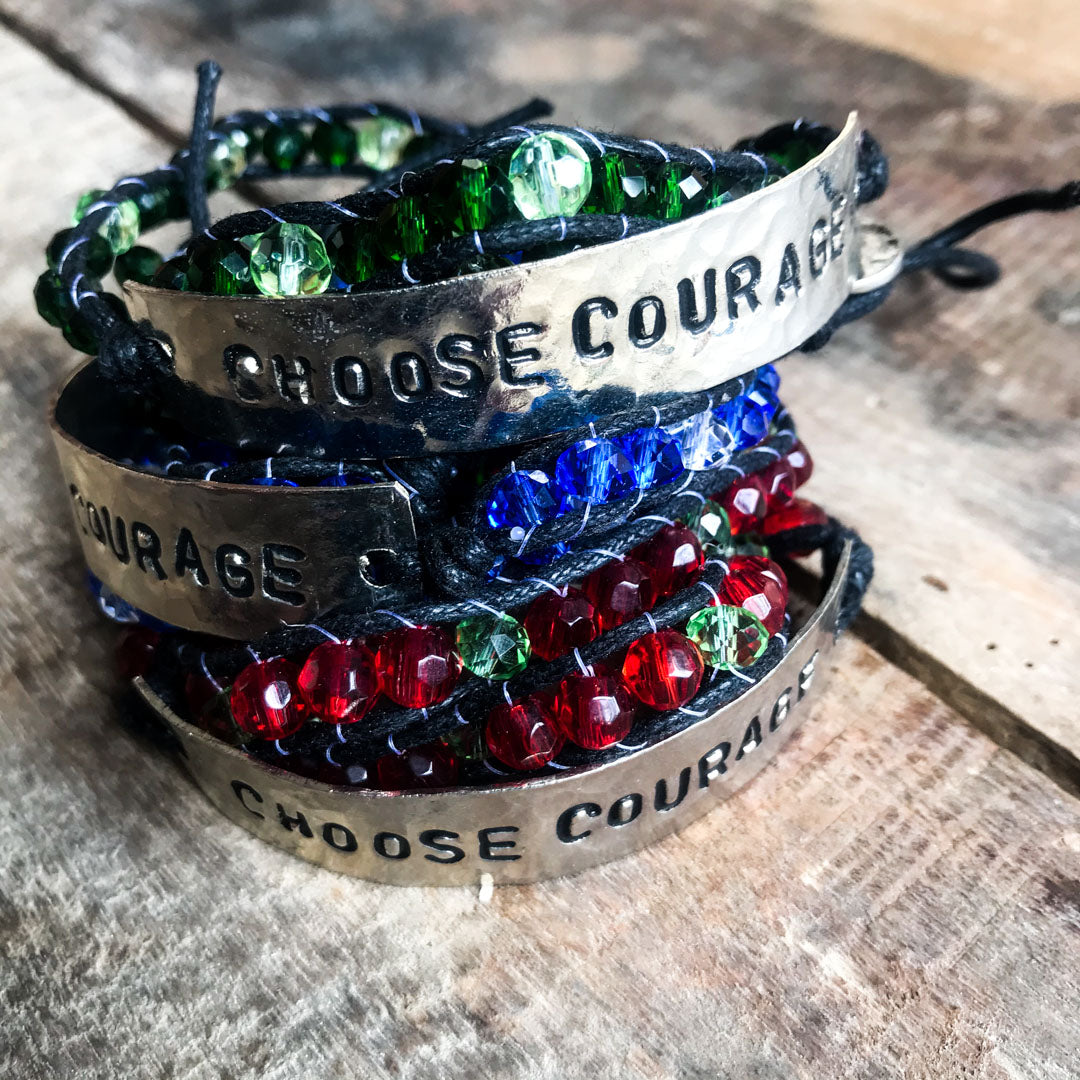 Choose Courage Wrap Bracelet