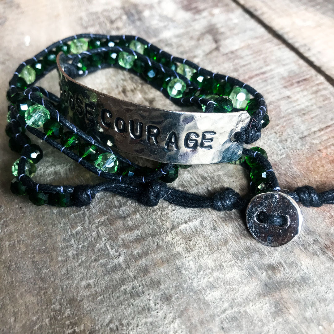 Choose Courage Wrap Bracelet