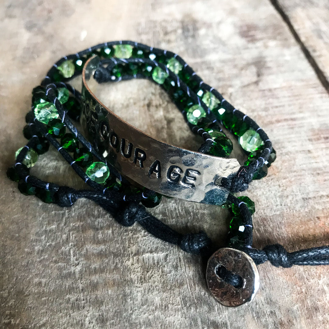 Choose Courage Wrap Bracelet