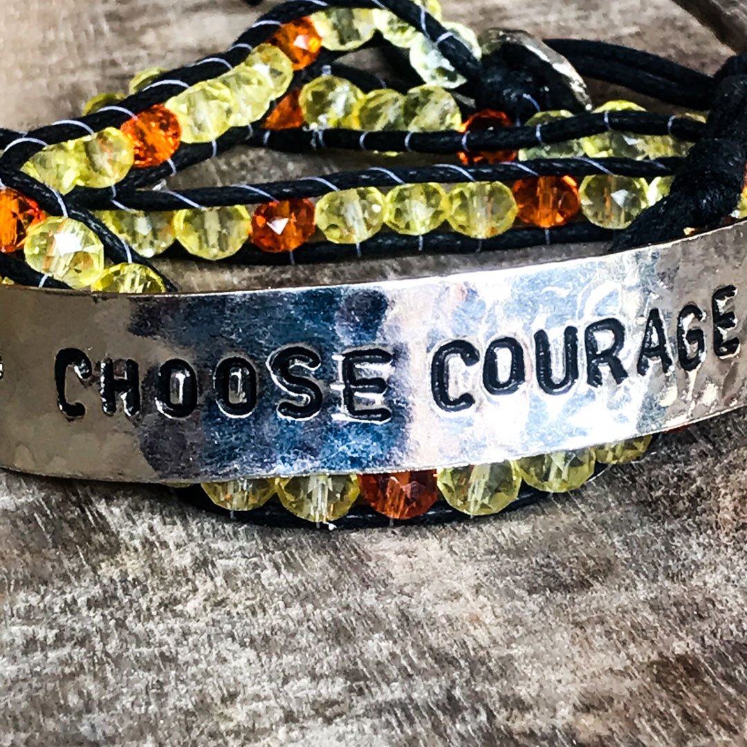 Choose Courage Wrap Bracelet