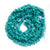 Turquoise Colored Chips (5 Strands)