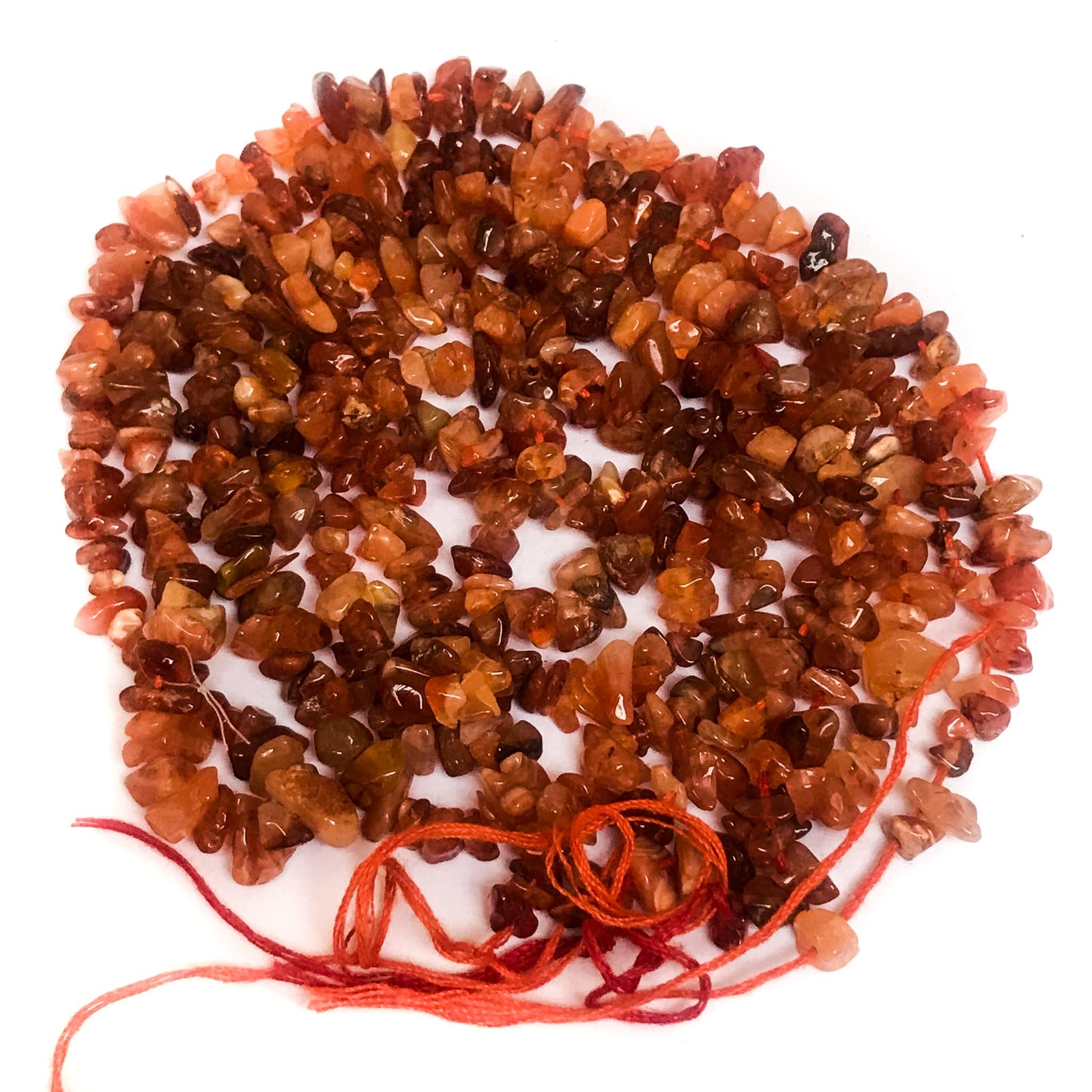 Natural Carnelian Chips (5 Strands)